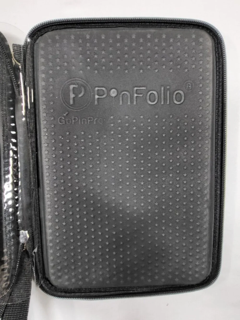 PinFolio GoPinPro Black Gray Pin Trading Bag Display Case Organizer Crossbody